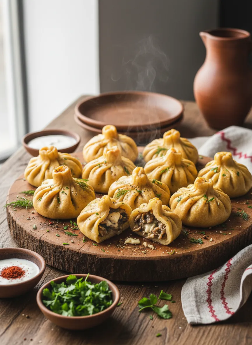 Dumplings al estilo Khinkali georgiano
