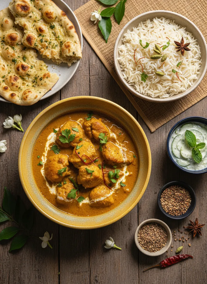 Curry Dorado de Pollo y Coco