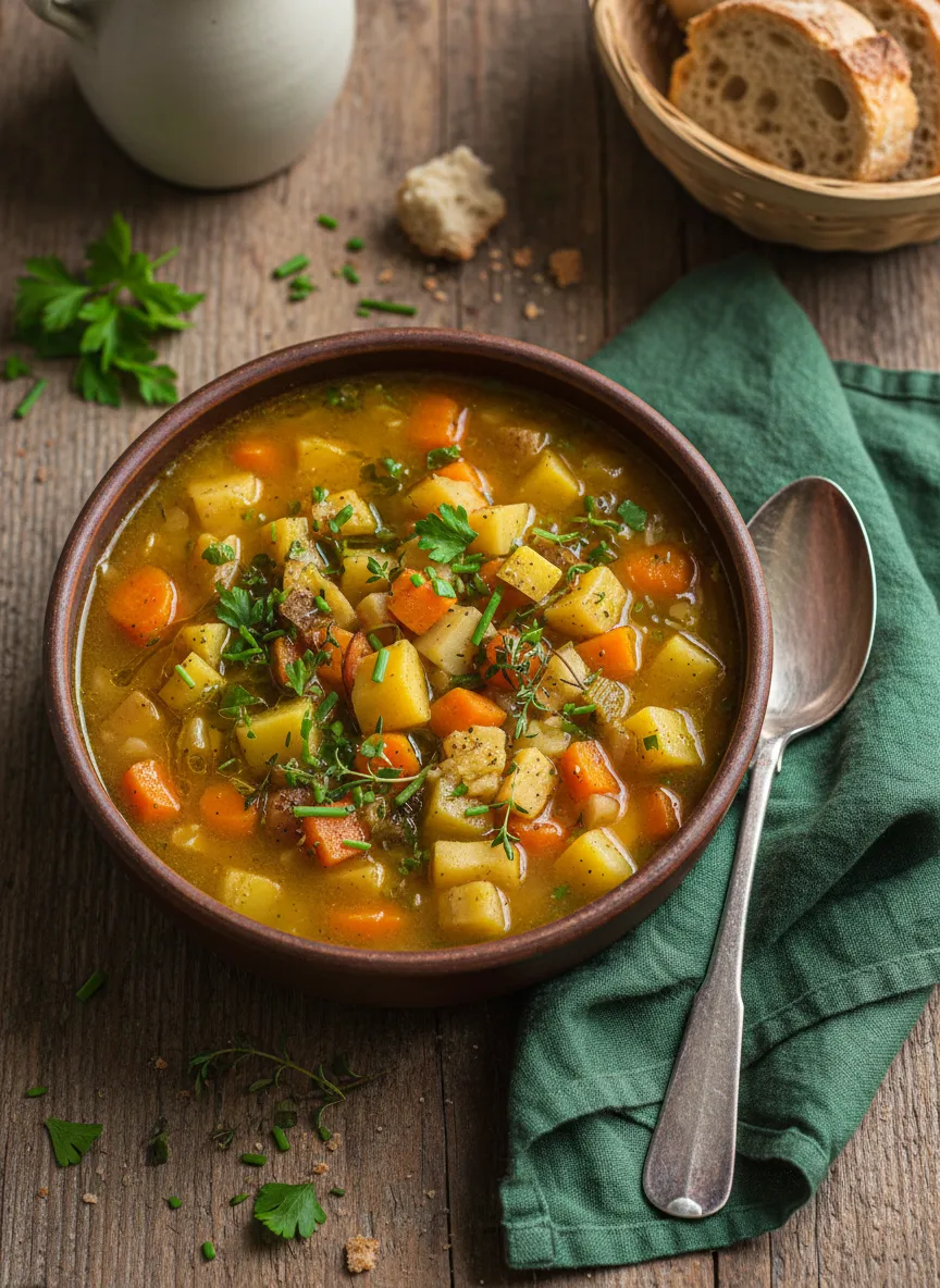 Sopa de carne de Chur (Versión vegetariana)
