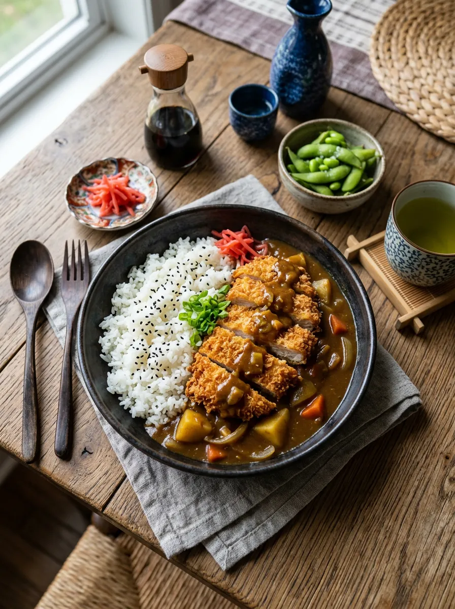 Pollo Katsu al Curry con Arroz